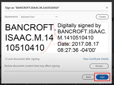 digital signature with cac card